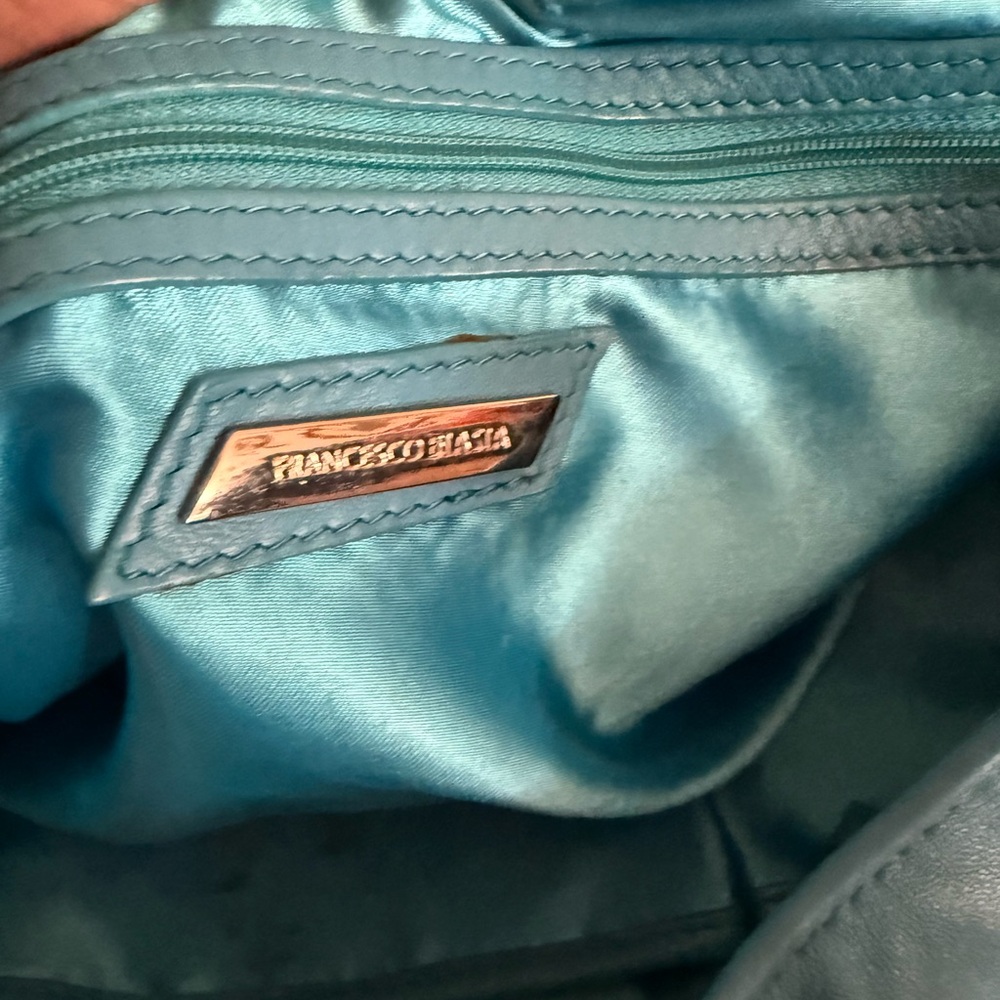 Francesco Biasia Turquoise Shoulder Bag - Picture 7 of 7